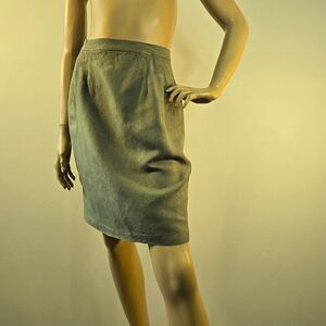 DEPECHE Mode Vintage Linen Skirt Made in USA DÉPÈCHE Mode Size Small